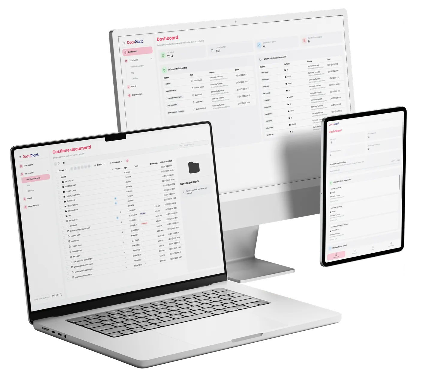 Piattaforma cloud DocuPlant per documentazione macchine